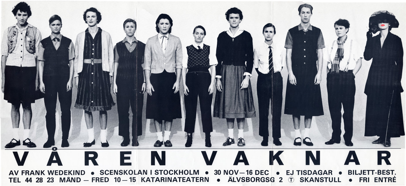 Våren Vaknar, Affisch, 1984, Teaterhögskolan.jpg